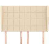  Uzglavlje s ušima krem 147x23x118/128 cm od tkanine | shoptok.hr