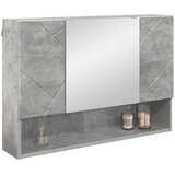  Ogledalo ormar Betonski sivi 80 x 17 x 55 cm Konstruirano drvo | shoptok.hr