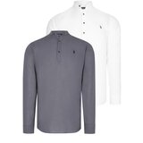 Dewberry DOUBLE SET G783 JUDGE COLLAR SHIRT-WHITE-ANTHRACITE Cijene