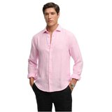 Superdry lanena muška košulja Cene