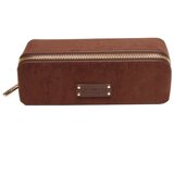 Fancy Metal Goods Ltd Alice Wheeler - Neseser - Suede Kensington, Train, Chocolate, small | Eponuda.com