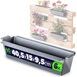 KADAX Cvetlični lončki za europaleto, škatla 40 cm, cvetlični lončki 6 kosov, (5000350810) | Shoptok.si