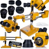 Rosfix JUPITER PRO MSJP-T-SDMS1-O – TRINOKULARNI STEREOSKOPSKI MIKROSKOP | 7X–50X ZOOM, SUVNICA X/Y, GLAVA 360° | ZA SERVIS, SMT, LABORATORIJ, (5000068612) | Shoptok.si