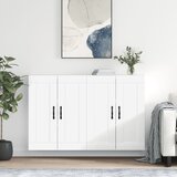 vidaXL Zidni ormarići 2 kom bijeli od konstruiranog drva | shoptok.hr