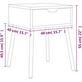  Noćni ormarići 2 kom boja betona 40x40x56 cm konstruirano drvo | shoptok.hr