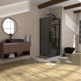 Copen absolut black tuš kabina sa pivot vratima (kvadratna) - 90x90x200 cm | ePonuda.com