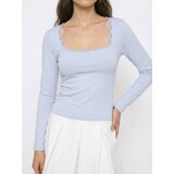 Sinsay Bluza s dugim rukavima i čipkom na dekolteu | shoptok.hr