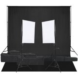 vidaXL komplet za foto studio z lučmi in ozadjem | Shoptok.si