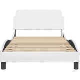  Okvir za krevet Dover bijeli 100x203 cm od umjetne kože | Shoptok.si