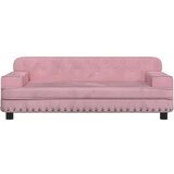  Dječja fotelja ružičasta 90 x 53 x 30 cm baršunasta | shoptok.hr