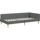 vidaXL Kutni okvir kreveta Ostalo s uzglavljem Tamno siva 80 x 200 cm | shoptok.hr