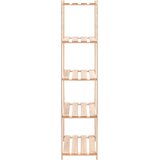  Stalci za pohranu s 5 razina 5 kom 80x38x170 cm borovina 250 kg | shoptok.hr