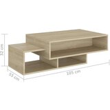 vidaXL Stolić za kavu boja hrasta sonome 105 x 55 x 32 cm od iverice | shoptok.hr