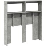 vidaXL Omarica za vzglavje postelje LED betonsko siva 100x17x102 cm | Shoptok.si