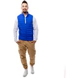 Glano Men's quilted vest - blue | Shoptok.si