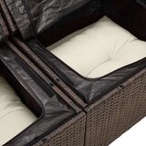  8-delni vrtni kavč set z blazinami Rjava Poli ratan, (22093700) | Shoptok.si