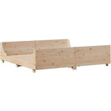  Knjižna postelja brez vzmetnice 200x200 cm trden les | Shoptok.si