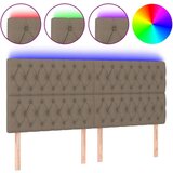  Posteljno vzglavje taupe 180x7x118/128 cm blago, (20952019) | Shoptok.si