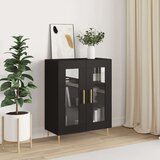  Komoda crna 69 5 x 34 x 90 cm od konstruiranog drva Cijene