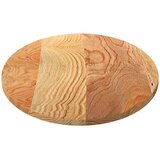 Stolna ploča svjetlosmeđa 120x60x2 cm ovalna masivna hrastovina | shoptok.hr