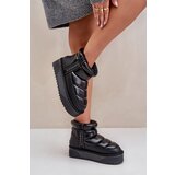 D.Franklin Low Snow Boots On Thick Sole Black Cijene