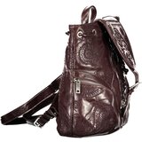 Desigual ženski mini ruksak s reljefnim uzorkom bordo | shoptok.hr