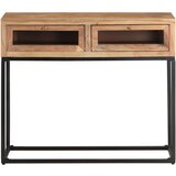 Maison Chic konzolna miza - miza ob steni 90x35x76 cm trden akacijev les, (21786221) Cene
