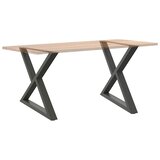  Noge za blagovaonski stol 2 kom. antracit 90 x (72-73,3) cm čelik | Eponuda.com
