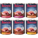 Rocco Classic Pork 6 x 800 g Miks: govedina/jagnjetina, piščanec/puran, piščanec/teletina, govedina/perutninska srca, piščanec/losos, govedina/piščanec