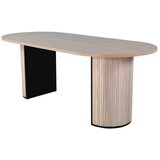 Venture Home Bianca ovalni blagovaonski stol 200 × 90 cm, izbijeljeni (whitewash) | shoptok.hr