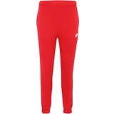 Nike Sportswear Hlače 'Club Fleece' rdeča / bela