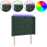  Posteljno vzglavje temno zeleno 93x16x118/128 cm žamet, (20951846) | Shoptok.si