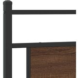  Posteljni okvir brez vzmetnice rjavi hrast 107x203 cm inž. les, (21829315) | Shoptok.si