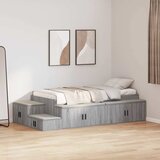  Krevet s ladicama Siva Sonoma 80 cm Konstruirano drvo | shoptok.hr