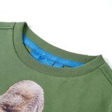  Dječja majica dugih rukava svijetla kaki 104 | shoptok.hr