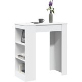 vidaXL Barski stol s držačima bijeli 95x47x103,5 cm drveni Cijene