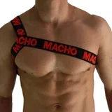 macho - roman harness red