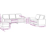  3-dijelni set sofa tamnosivi od tkanine | shoptok.hr