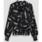 Marisse Black Tie-Neck Shirt | ePonuda.com