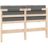  Tapecirani uzglavlje s uzglavljem Smeđa i svijetlosiva 140 cm | shoptok.hr