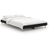 The Living Store Posteljni okvir črn 120x190 cm inženirski les - Posteljni Okvir, (21526696) | Shoptok.si