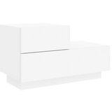  Noćni ormarić s LED svjetlima bijeli 70 x 36 x 40,5 cm | Eponuda.com
