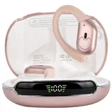 2026 Bluetooth TWS z Ušesnim Trakom in Zmanjšanjem Hrupa, 480mAh Pink, (5000323805)