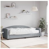 vidaXL Dnevni krevet s madracem svjetlosivi 100 x 200 cm od tkanine | shoptok.hr
