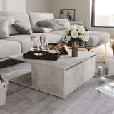 vidaXL Klubska mizica betonsko siva 80x80x31 cm iverna plošča Cene