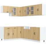  11-dijelni set kuhinjskih ormarića Kalmar konstruiranog drva | shoptok.hr