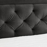 Boxxx POSTELJA BOXSPRING 160 cm x 200 cm , tekstil temno siva | Shoptok.si