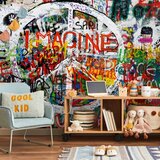  Foto tapeta - Hippie Graffiti 450x315 Vodootporna | shoptok.hr