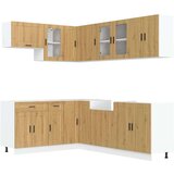  11-dijelni set kuhinjskih ormarića Porto konstruiranog drva | shoptok.hr