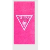 Guess Bombažna brisača roza barva